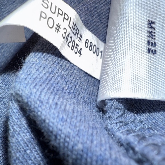 Polo Ralph Lauren Long Sleeve Polo Shirt Men’s Size- Large Blue Cotton Gold Pony - Picture 5 of 9